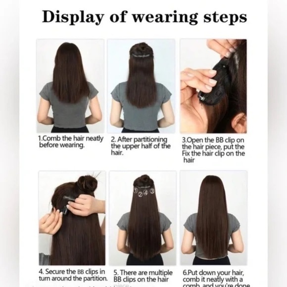 Light blonde Clip in Hair Extensions for Women - Picture 4 of 8